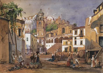 Marktszene i Amalfi